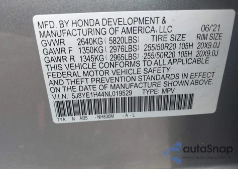 2022 Acura Mdx Technology Package z USA, uszkodzony, nr VIN 5J8YE1H44NL019529